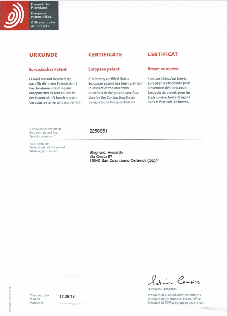 European Patent Certificate
